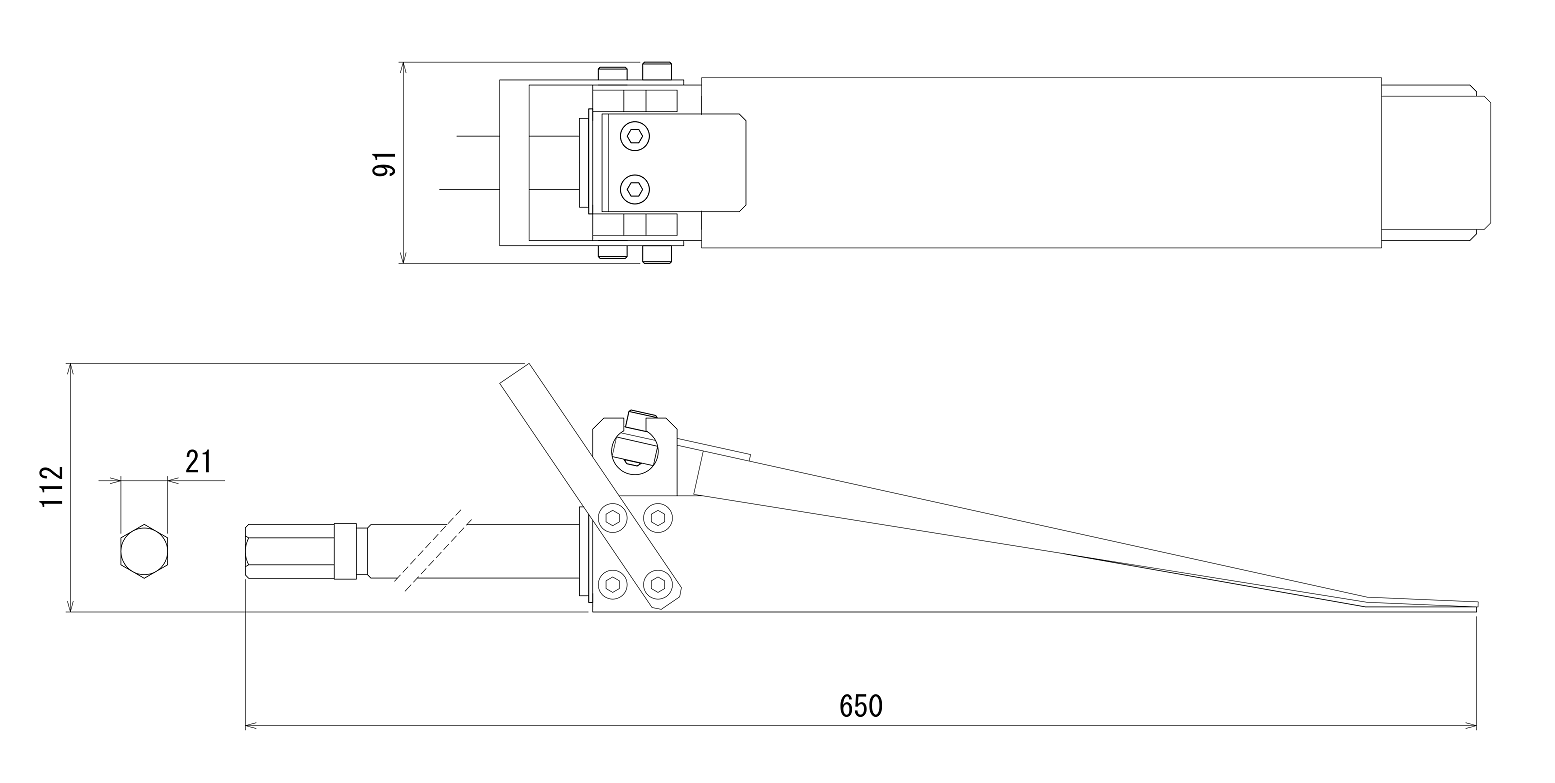FJ-10SWEスクリューウェッジ 寸法